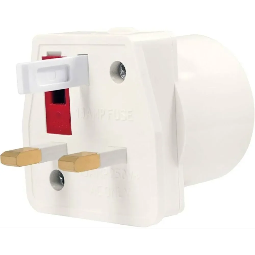 Travel Adapter Plug for Commonwealth - White